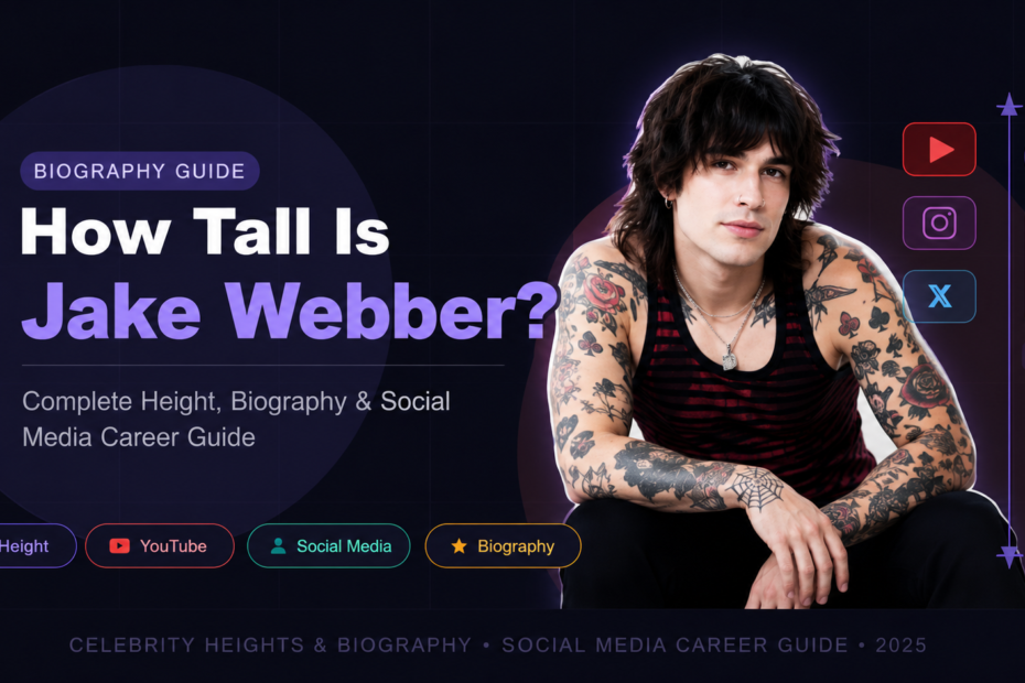 How Tall Is Jake Webber? Complete Height, Biography, and Social Media Career Guide