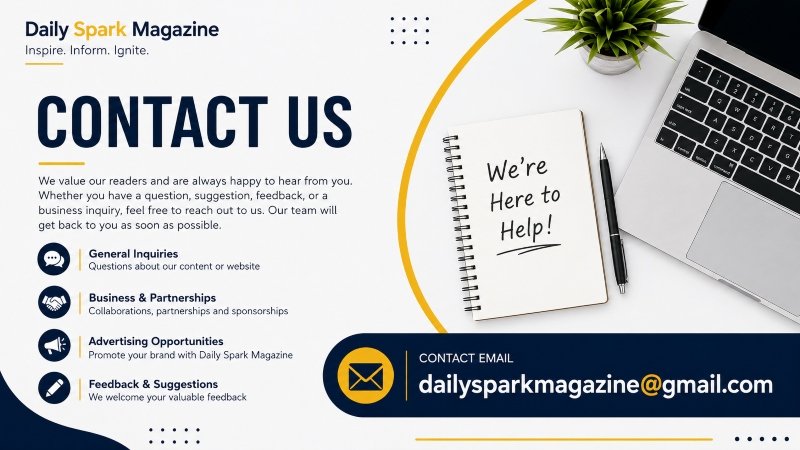 Contact Us – Daily Spark Magazine